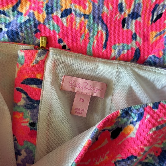 Lilly Pulitzer Two Piece Dress- coral pattern - Picture 5 of 5